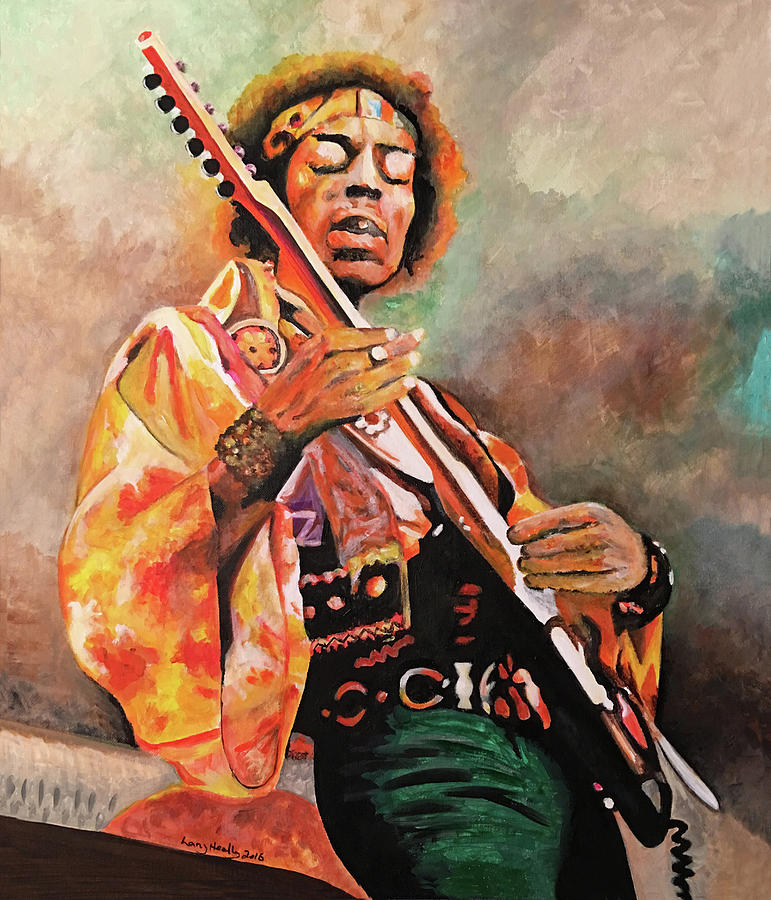 Jimi Hendrix Painting by Larry L Headley - Fine Art America