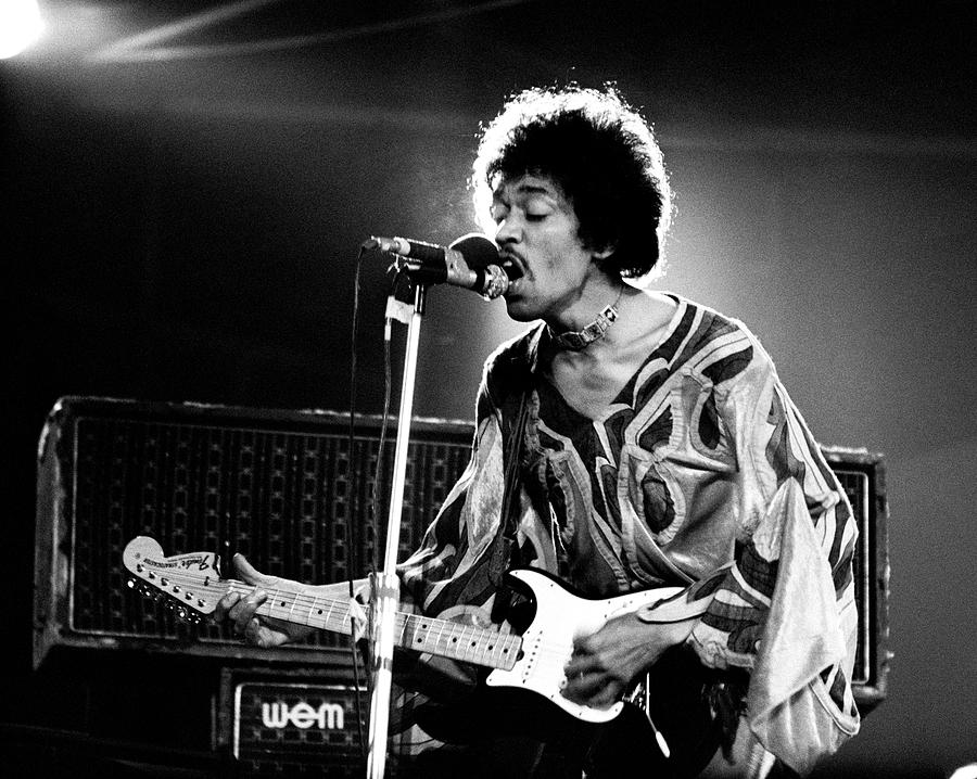 Jimi Hendrix Live Halo 1970 Photograph by Chris Walter
