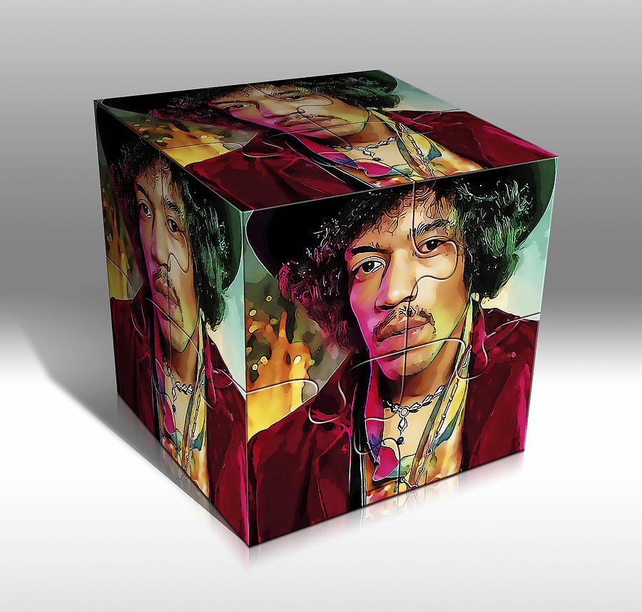 Jimi Hendrix Mixed Media by Marvin Blaine
