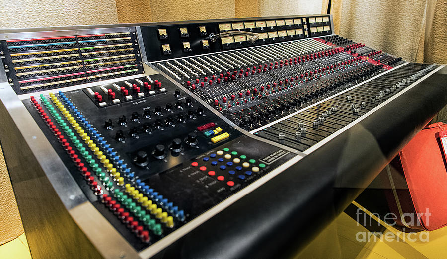 Jimi Hendrix Mixing Board from Electric Lady Studios Photograph by David Oppenheimer