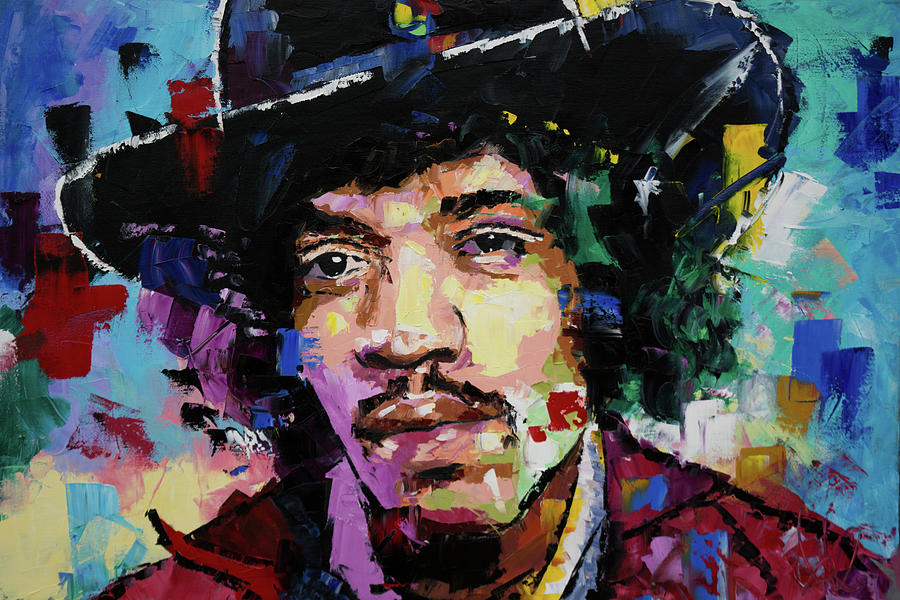 Jimi Hendrix Painting - Jimi Hendrix portrait II by Richard Day