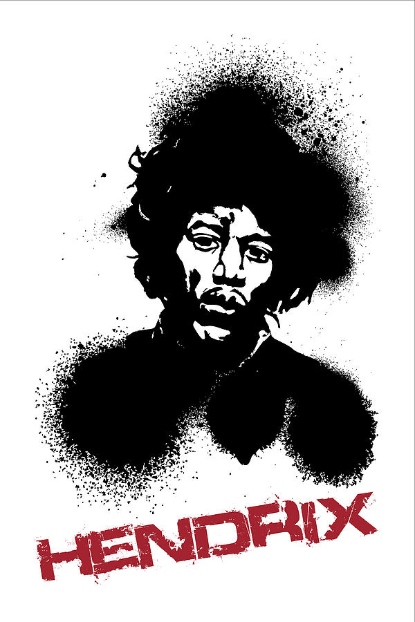 Jimi Hendrix Poster Print - Music Poster Painting by Beautify My Walls