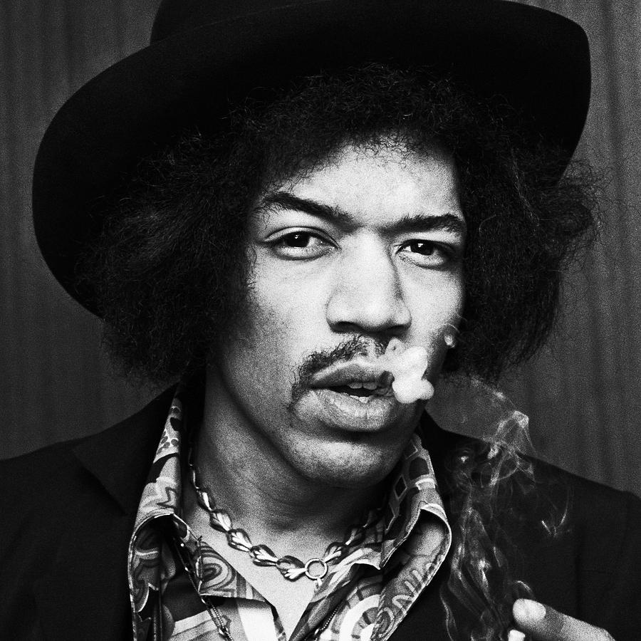 Jimi Hendrix Smoking 1968 Photograph by Chris Walter