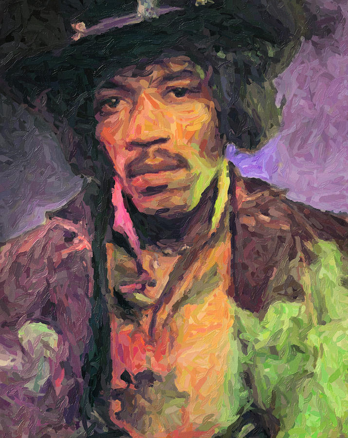 Jimi Hendrix Painting - Jimi Hendrix by Zapista OU Jimi Hendrix Painting - Jimi Hendrix by Zapista OU