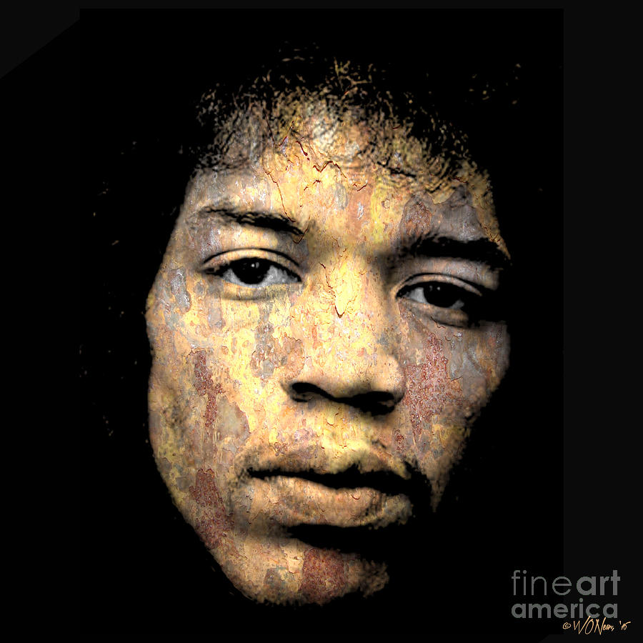 Jimi Hendrix Digital Art - Jimi Hendrix by Walter Neal