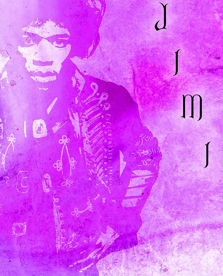 Purple Haze Mixed Media - Jimi Purple Haze by Dan Sproul Purple Haze Mixed Media - Jimi Purple Haze by Dan Sproul