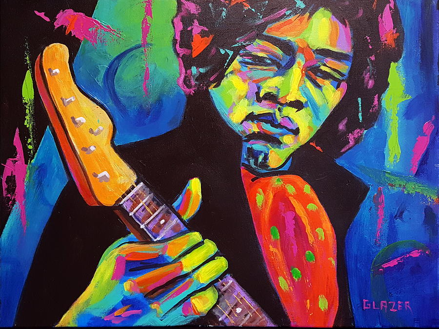 Jimi Painting by Stuart Glazer