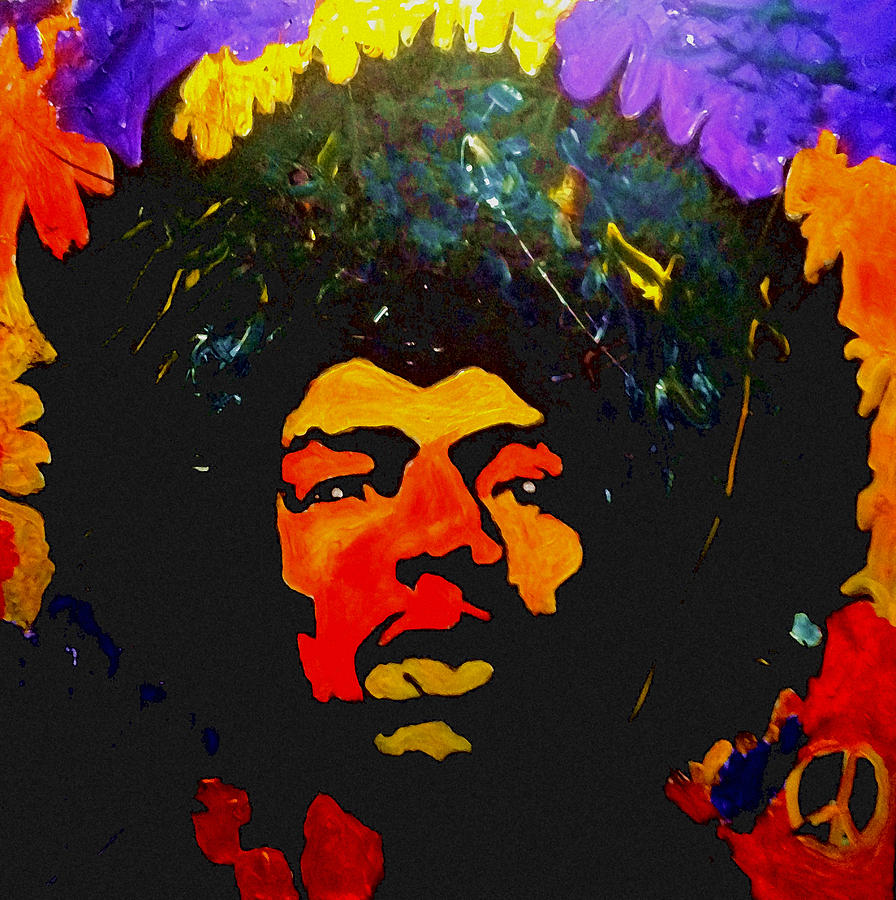 Jimi The Man Painting by Neal Barbosa