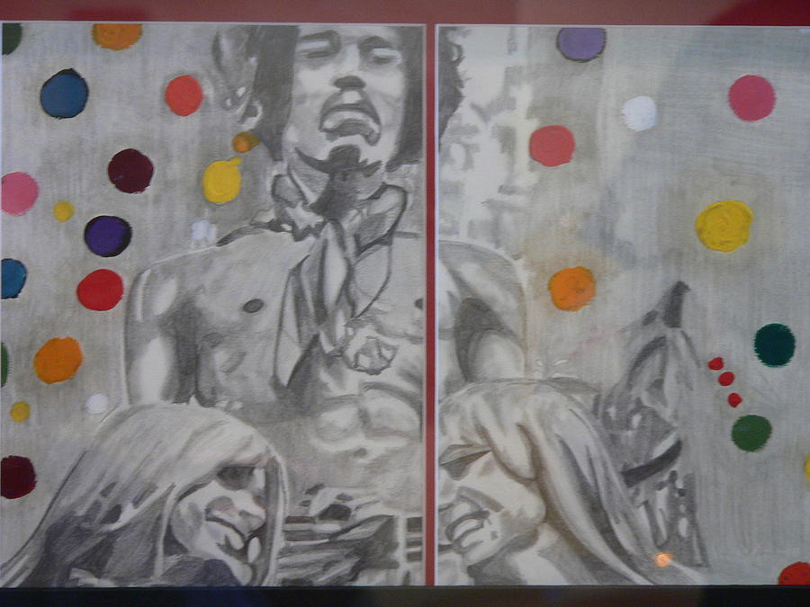 Jimmi Hendrix Painting - Jimmi by Anna Portnoy