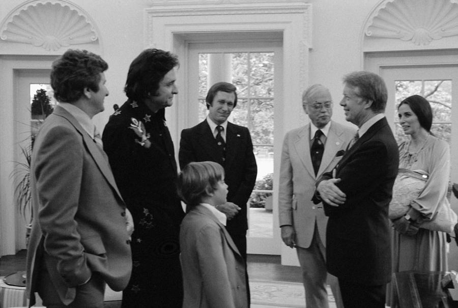 Jimmy Carter With Johnny Cash Photograph by Everett