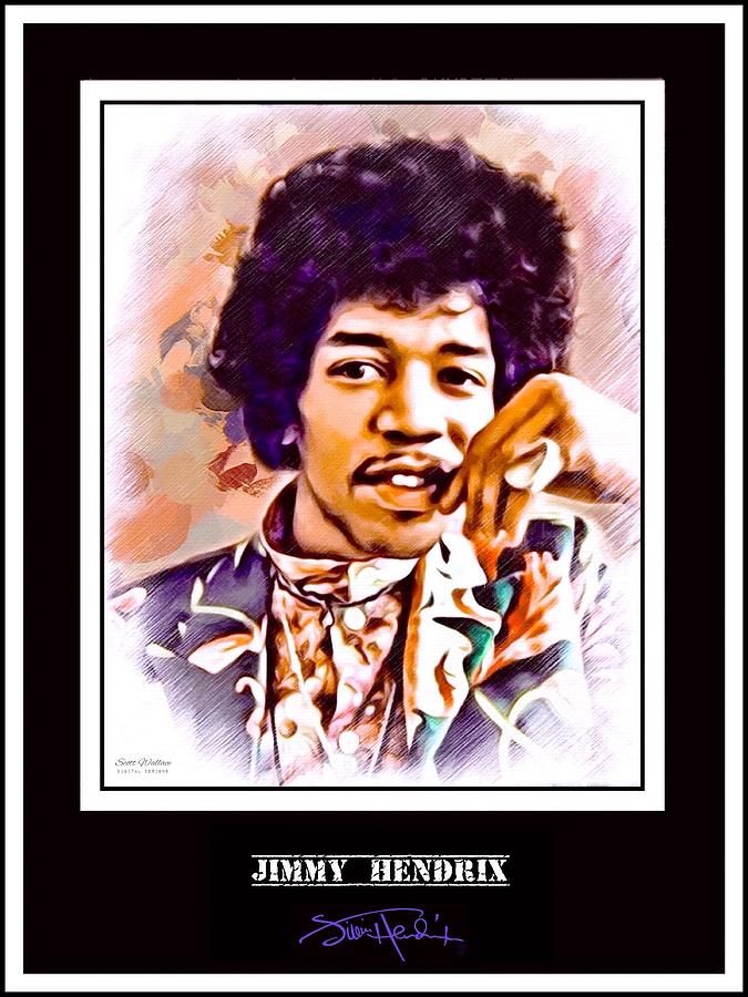 Jimmy Hendrix Mat Portrait by Scott Wallace