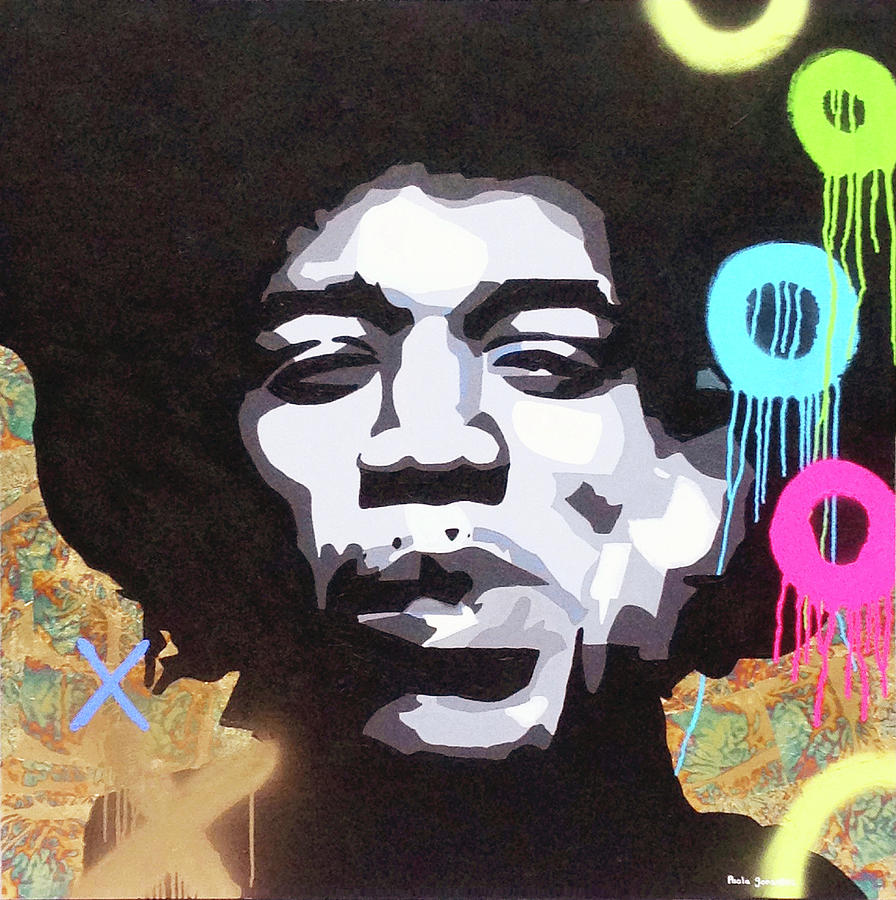 Jimmy Hendrix Painting by Paola Gonzalez - Fine Art America