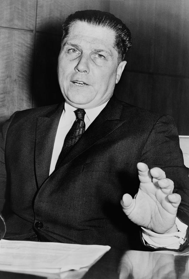 Portrait Photograph - Jimmy Hoffa 1913-1975, Tough President by Everett