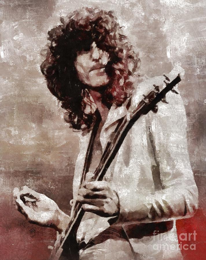 Jimmy Page By Mary Bassett Painting
