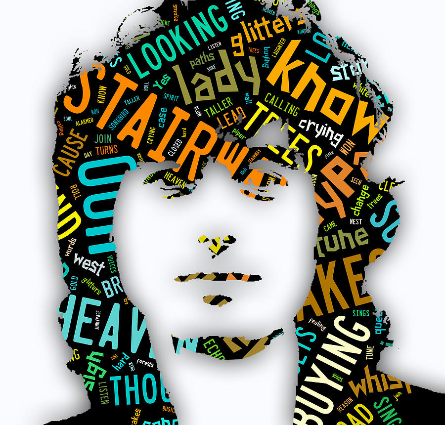 Jimmy Page Mixed Media - Jimmy Page Stairway To Heaven by Marvin Blaine