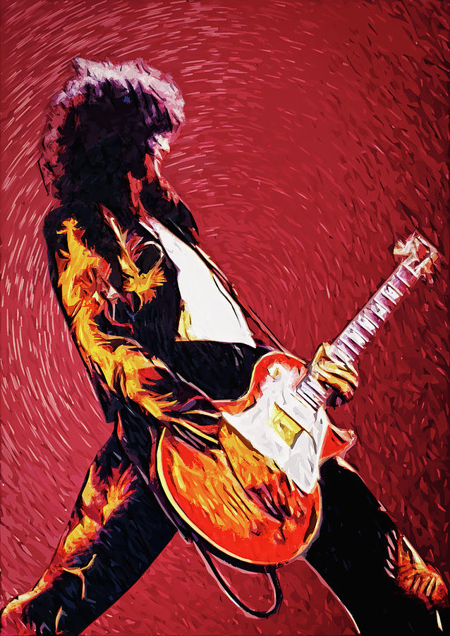 Led Zeppelin Digital Art - Jimmy Page by Zapista OU Led Zeppelin Digital Art - Jimmy Page by Zapista OU