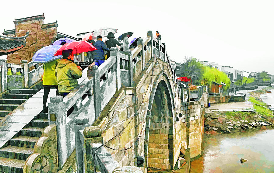 Jing Gong Stone Bridge Photograph by Dennis Cox