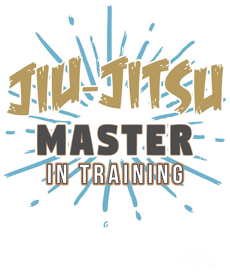 Aikido Digital Art - Jiu Jitsu Master in Training Grappling Wrestling Flow by Henry B