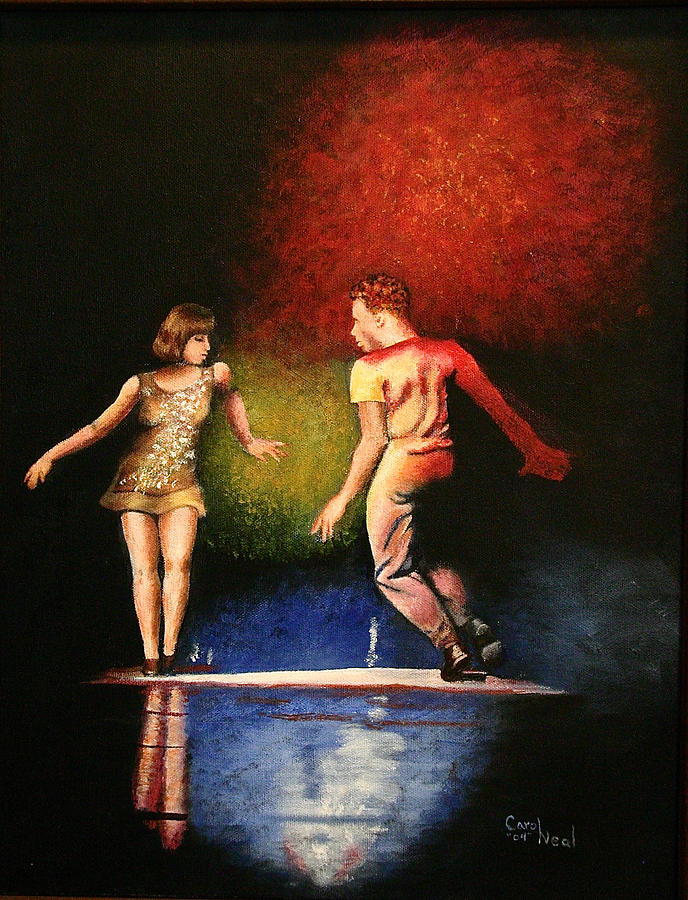 Jive Dancers Painting by Carol Neal-Chicago