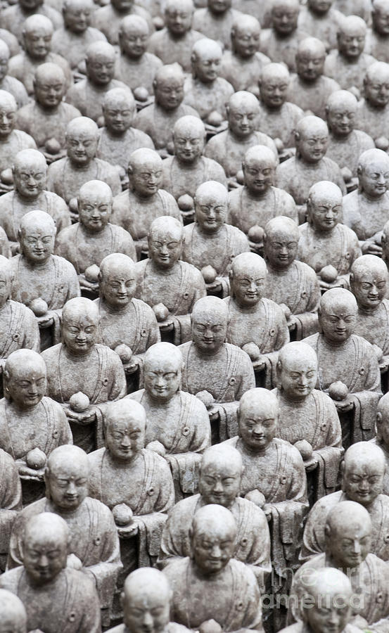 Jizo statues Photograph by Bill Brennan - Printscapes