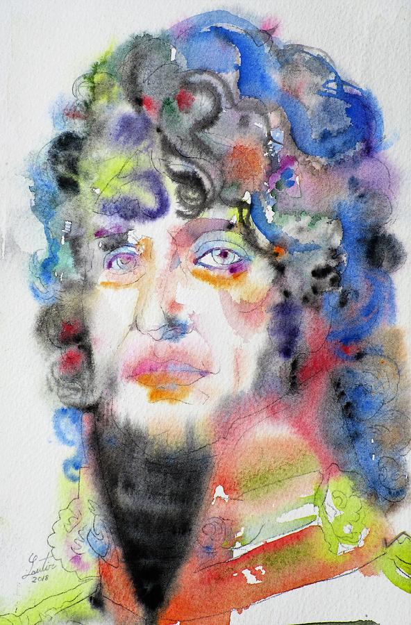JOACHIM MURAT - watercolor portrait Painting by Fabrizio Cassetta