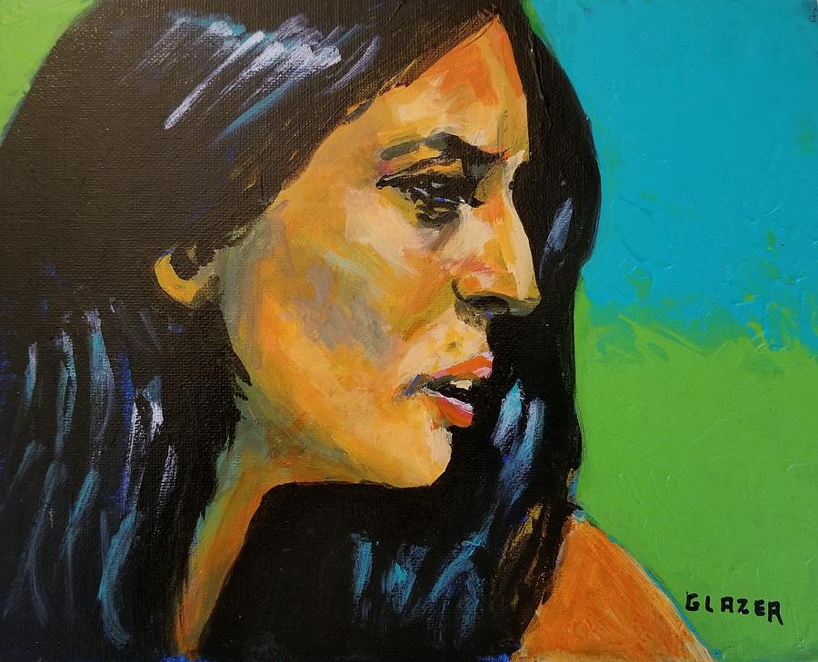 Joan Baez Painting by Stuart Glazer Pixels