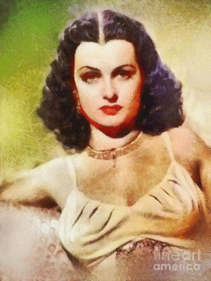Joan Bennett, Vintage Hollywood Legend Painting