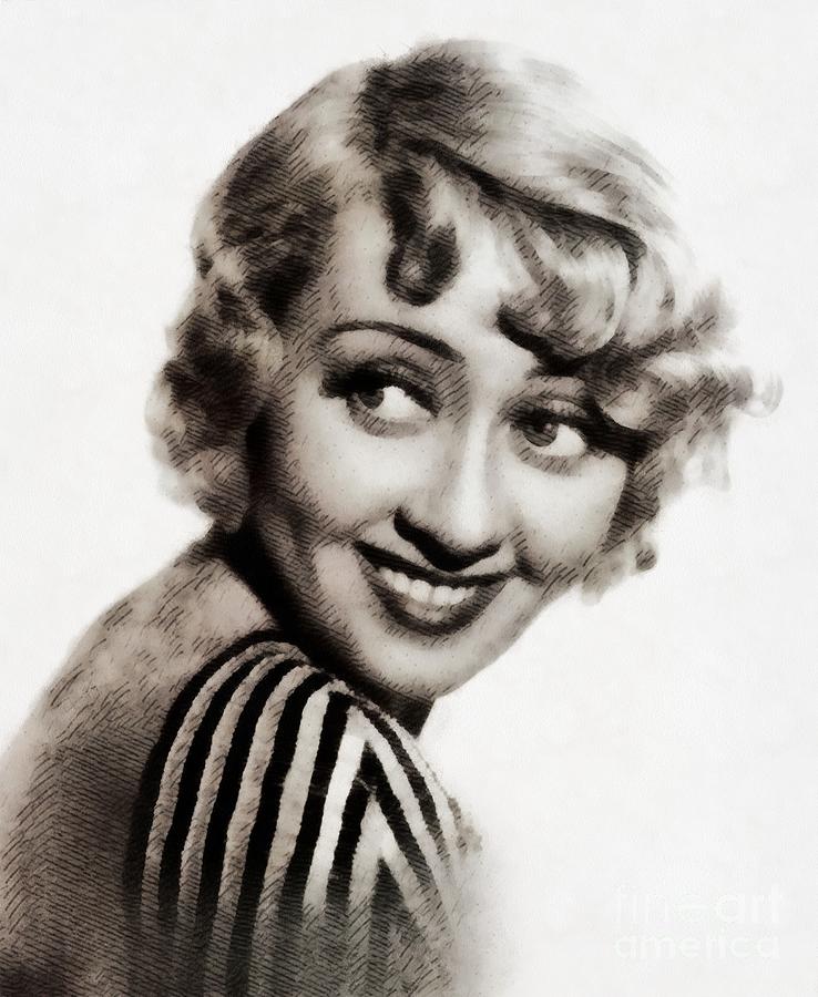 Joan Blondell, Vintage Actress Painting