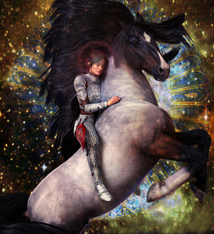 Joan Of Arc 2 Painting by Suzanne Silvir