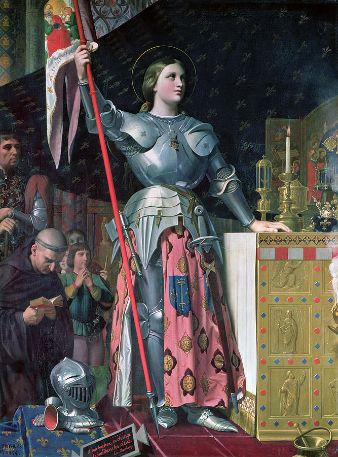 Joan of Arc at the Coronation of King Charles VII 17th July 1429 Painting by Jean-Auguste-Dominique Ingres