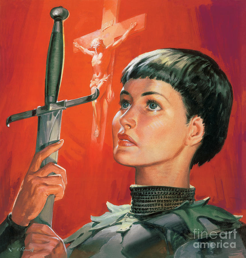 Joan Of Arc Painting - Joan of Arc by James Edwin McConnell