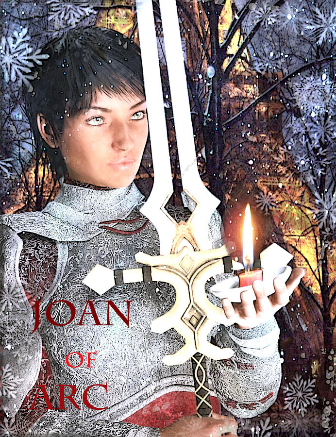 Joan of Arc Poster 2 Painting by Suzanne Silvir
