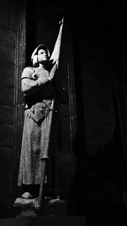 Joan of Arc Statue Notre Dame Paris Photograph by Lawrence S Richardson Jr