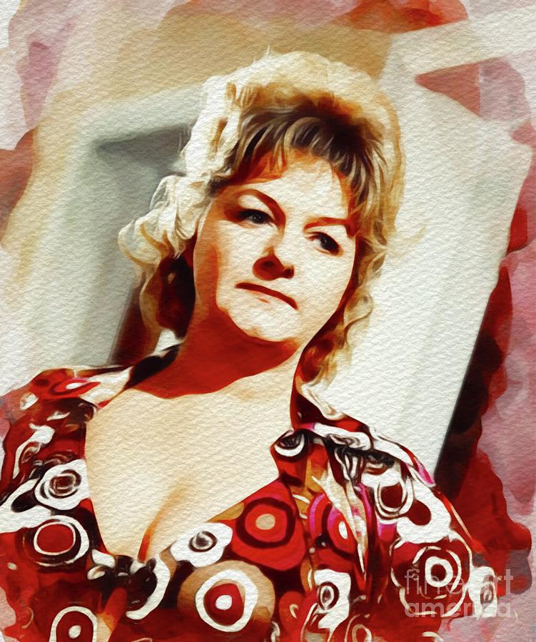 Vintage Painting - Joan Sims, Carry On Films Cast by Esoterica Art Agency
