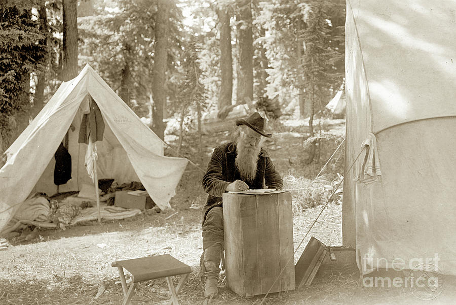 Joaquin Miller Photograph - Joaquin Miller, pseudonym of Cincinnatus Hiner Miller by Monterey County Historical Society