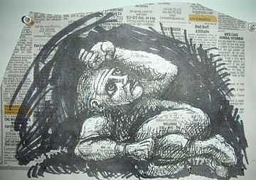 Job Death Painting by Meat-Jeffery Paul Gadbois Job Death Painting by Meat-Jeffery Paul Gadbois