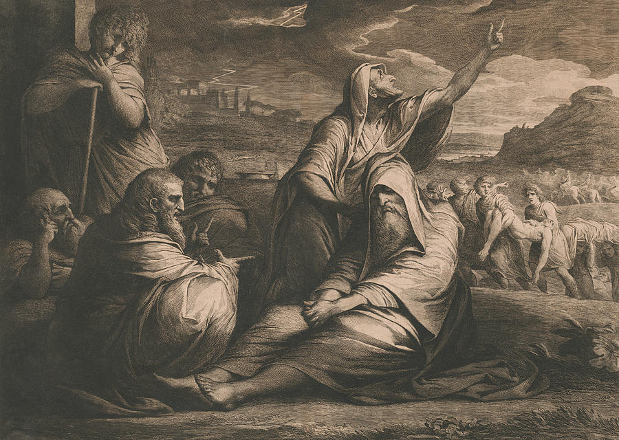 Job Reproved by His Friends Relief by James Barry
