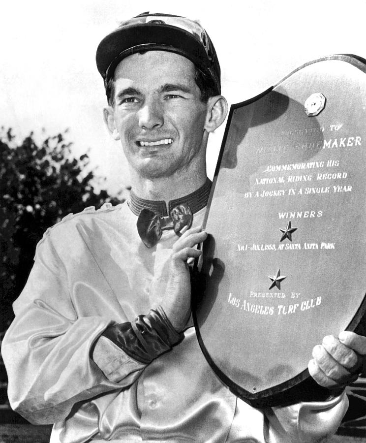 Jockey Willie Shoemaker Photograph by Underwood Archives