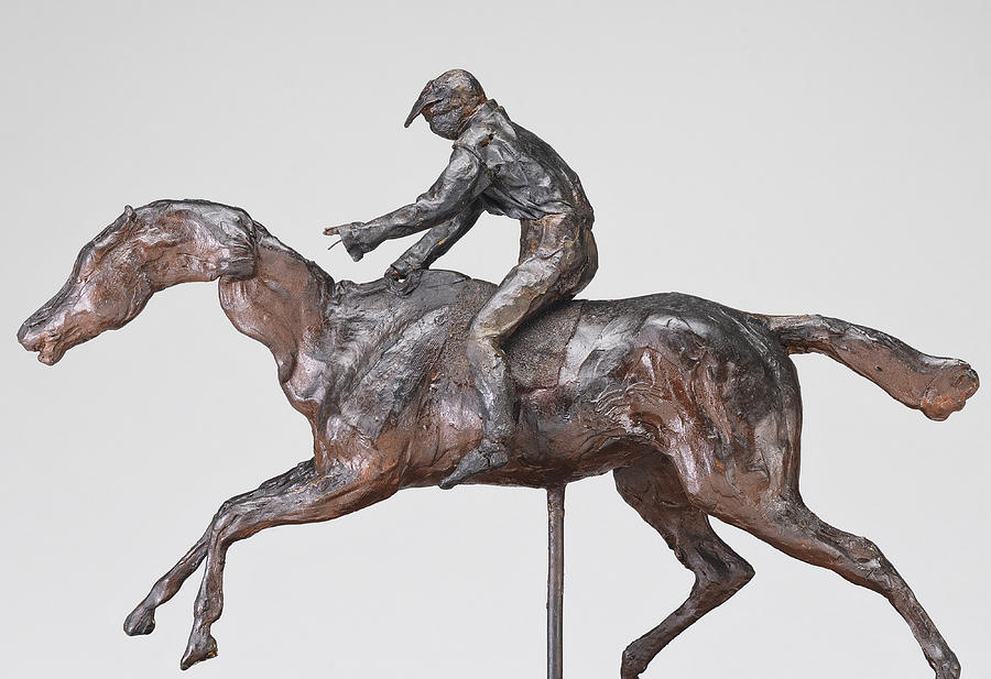 Edgar Degas Sculpture - Jockey With Cap by Edgar Degas