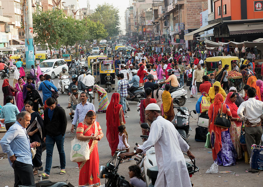 Jodhpur Bazaar Photograph by Doug Matthews