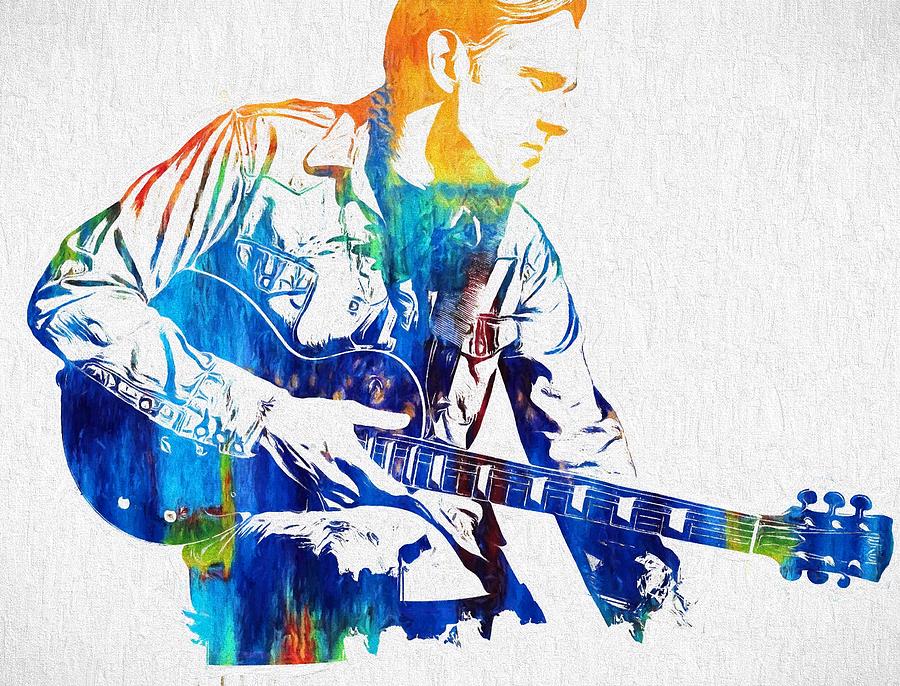 Joe Bonamassa Painting - Joe Bonamassa by Dan Sproul Joe Bonamassa Painting - Joe Bonamassa by Dan Sproul