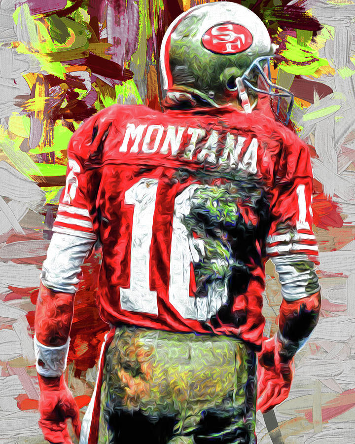 Joe Montana Football Digital Fantasy Painting San Francisco 49ERS Photograph by David Haskett II