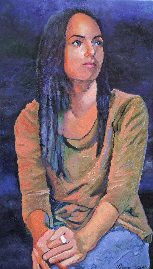 Portrait Painting - Joeliz by Kenneth Young