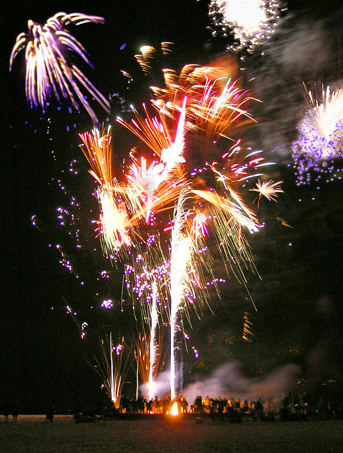 Joe's Fireworks Party at the West Bar Sandy Neck Photograph by Charles ...