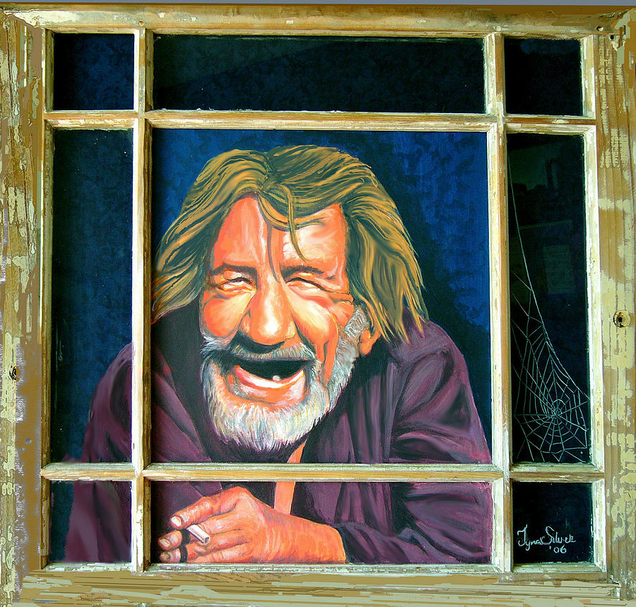 Joes Window Painting by Tyna Silver