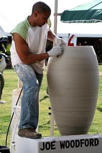 Joeseph Woodford At Work During The Celebration Ceramic Art by Joseph Woodford Joeseph Woodford At Work During The Celebration Ceramic Art by Joseph Woodford