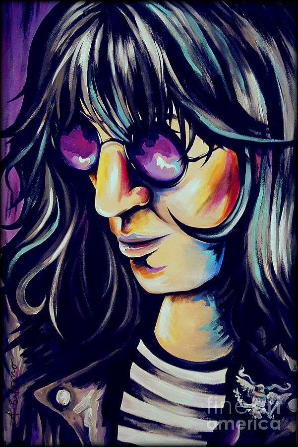 Joey Ramone Painting - Joey Ramone by Amy Belonio