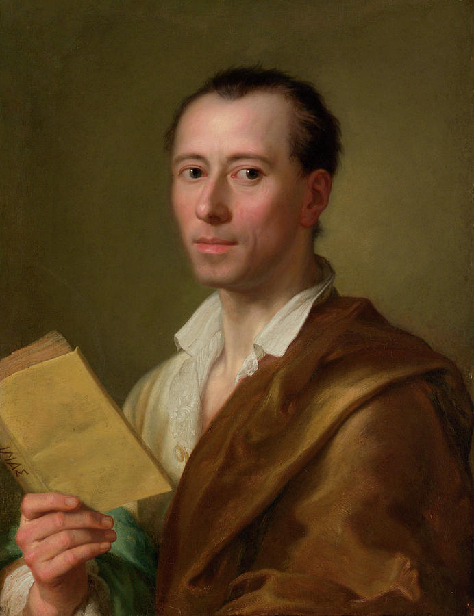 Anton Raphael Mengs Painting - Johann Joachim Winckelmann by Anton Raphael Mengs
