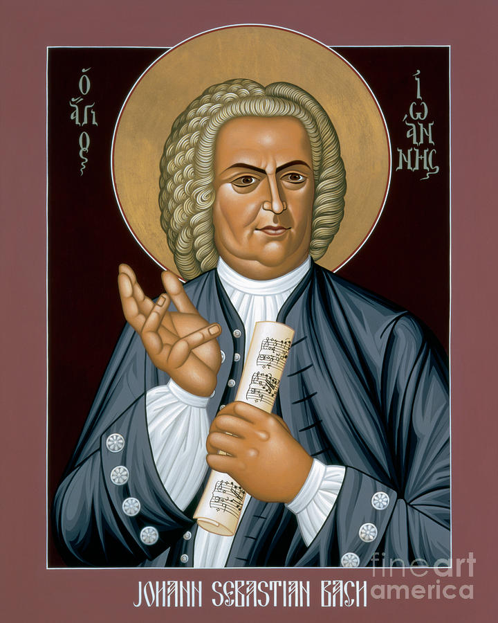 Johann Sebastian Bach - RLJSB Painting by Br Robert Lentz OFM