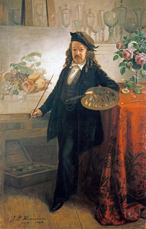 Johann Wilhelm Preyer Painting by Johann Peter Hasenclever
